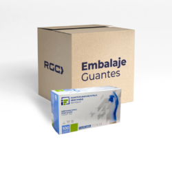 Embalaje Guantes de Nitrilo Azul