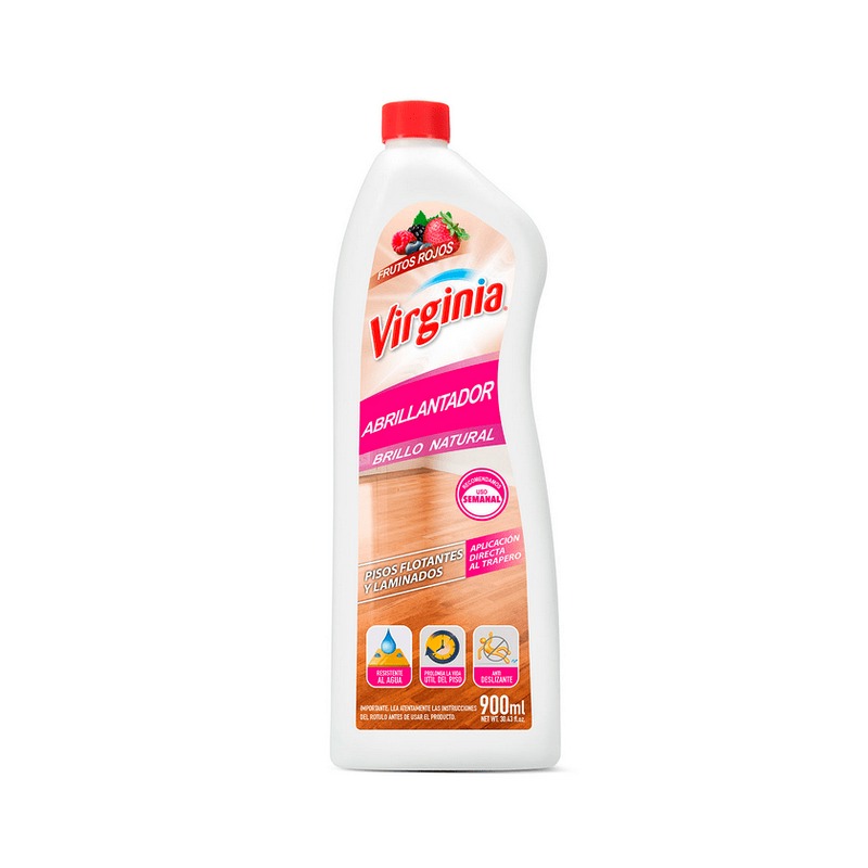Abrillantador Piso Flotante Frutos Rojos 900 ml – Virginia Abrillantador Piso Flotante