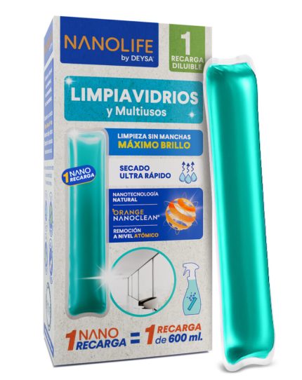 Recarga de Limpiavidrios y Multiusos - 1 unidad - Nanolife