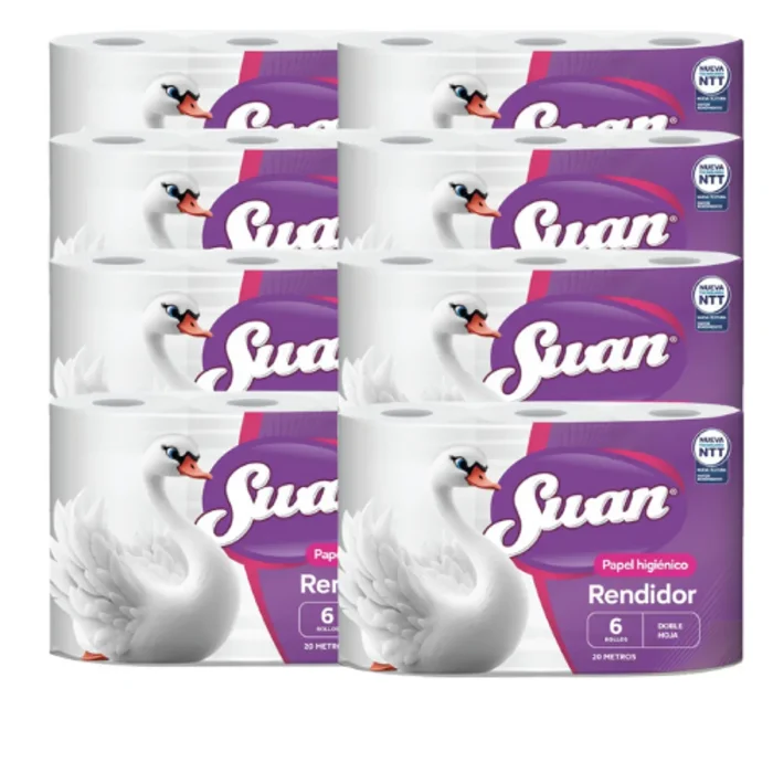 Manga de Papel Higiénico - 48 Rollos de 20 metros - Swan - Imagen 1
