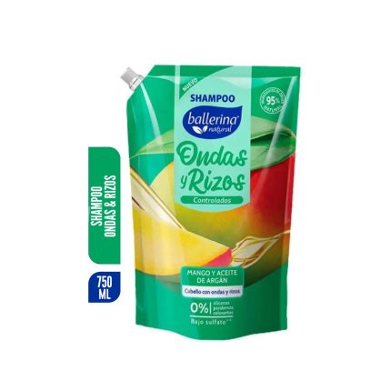 Shampoo Ondas y Rizos Ballerina 750 ML