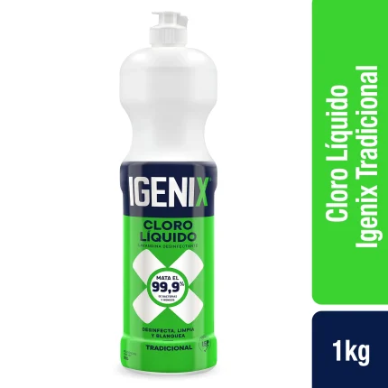 Cloro Liquido Lavandina Desinfectante Tradicional 1 Litro - Igenix
