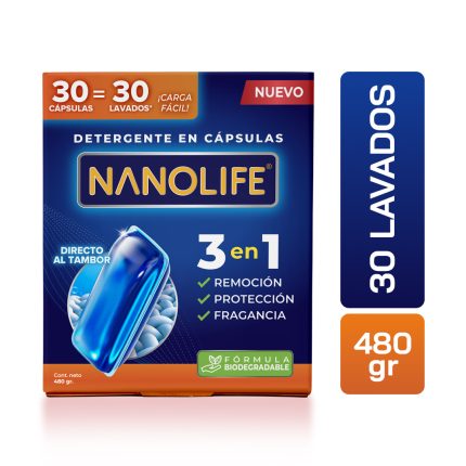 Detergente en Capsulas x30 - 3en1 Nanolife