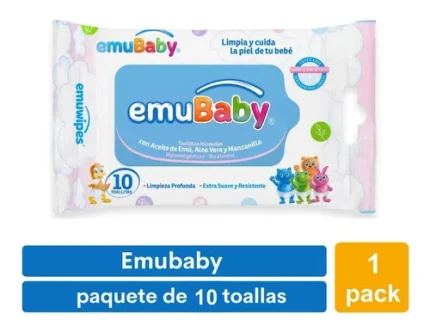 Toallitas Emubaby Hipoalergenico 10 Un