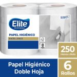 Papel Higiénico Rollo Doble Hoja 6 Un x 250 Metros