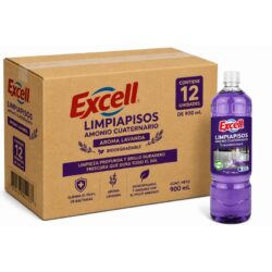 Caja 12 Limpiapisos Lavanda Excell 900cc