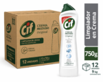 Caja Limpiador Crema Cif Bioactive Original 750 g – 12 Unidades