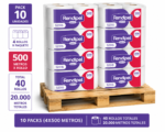 Pack 10 Papel Higiénico Industrial Rendipel Max 4x500 Mts