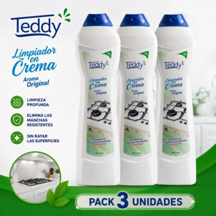 Pack 3 Limpiador en Crema Teddy