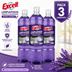 Pack 3 Limpiapisos Lavanda Excell 900cc