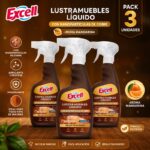 Pack 3 Lustramuebles Líquido Excell