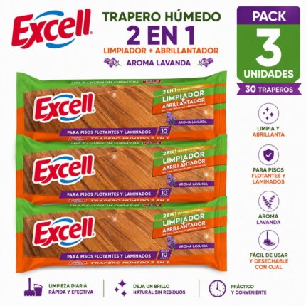 Pack 3x10 Trapero Humedo 2en1