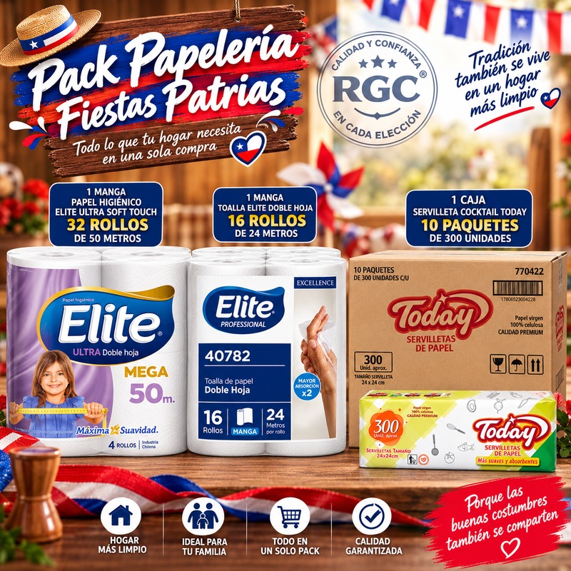 Pack Papeleria Fiestas Elite y Today Pack Papeleria Fiestas