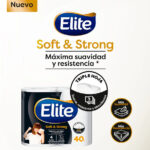 Manga Papel Higienico Soft&Strong Triple Hoja - 32 Rollos de 40 Metros - Elite - Imagen 3